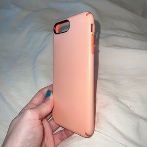 Coral Speck iPhone 8 Plus case!